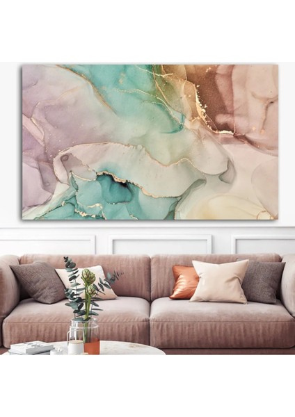 Dev Boyut Dekoratif Sürreal Tasarım Renk Karmaşası Kanvas Tablo DR048