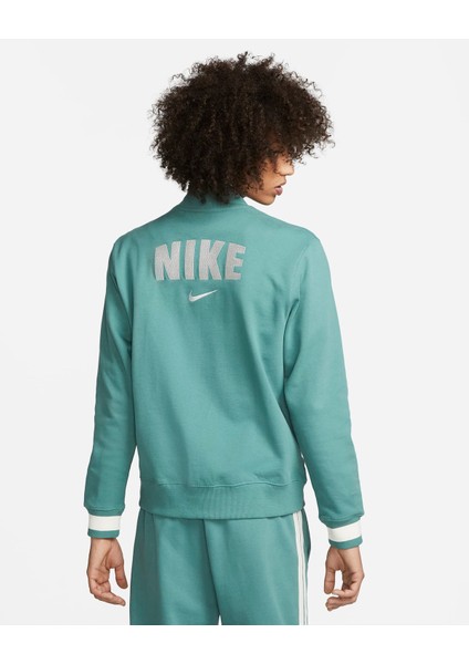 Sportswear Retro Fleece Erkek Varsity Spor Yeşil Ceket FJ0556 fiyatları