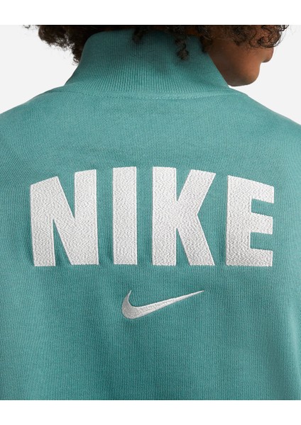 Sportswear Retro Fleece Erkek Varsity Spor Yeşil Ceket FJ0556 indirimleri
