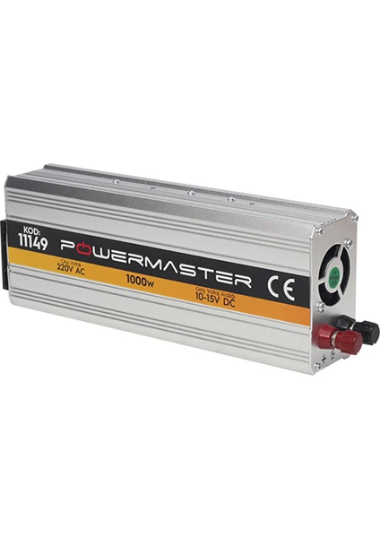 PM-11149 12 Volt - 1000 Watt Modıfıed Sınus Inverter (10-15V ARASI-220V Ac)