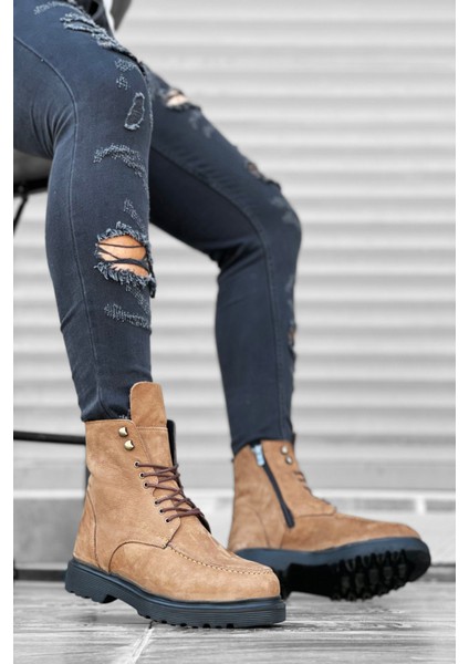 Içi Dışı Nubuk Deri Taba Erkek Bot