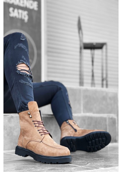 Içi Dışı Nubuk Deri Taba Erkek Bot fiyatları