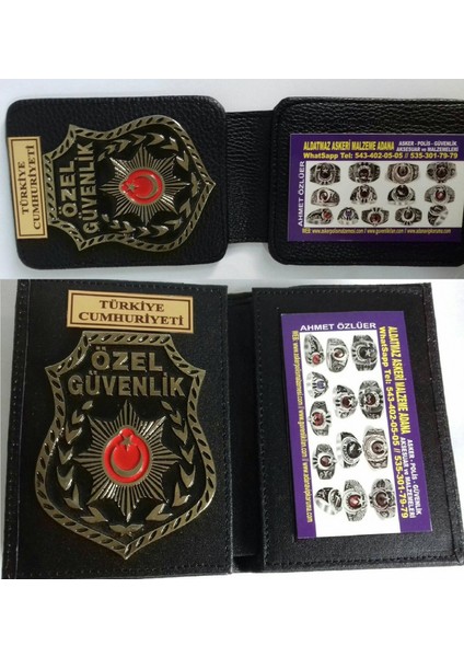 Özel Güvenlik Rozetli Cüzdan (2)Adet,al-Sıvıle Satılmaz-Sadece Özel Güvenlik Görevlisi Satın Alabılır.