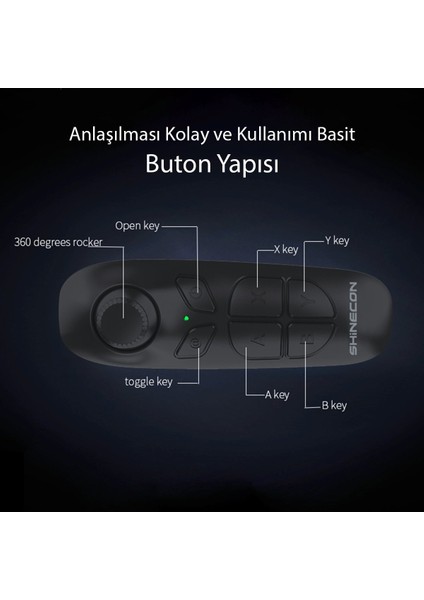 Shinecon SC-B03 Sanal Gerçeklik Gözlüğü Kumandası - Siyah