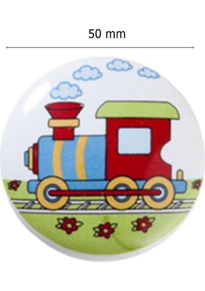 5 Adet Porselen Düğme Tren Çocuk Odası Mobilya Dolap Kulp fiyatları