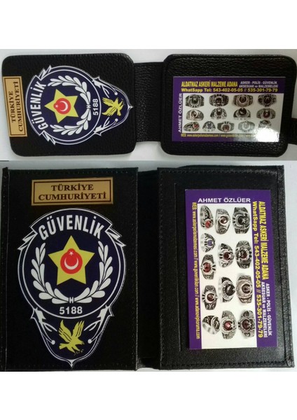 Özel Güvenlik Rozetli Cüzdan (2)Adet,al-Sıvıle Satılmaz-Sadece Özel Güvenlik Görevlisi Satın Alabılır.