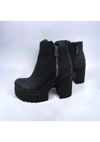 Eylül's Shoes Kadın Platform Siyah Bot modelleri