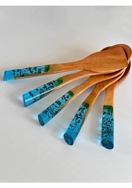 Gece Mavisi El Yapımı Bambu Mutfak Seti 4'lü fırsatları