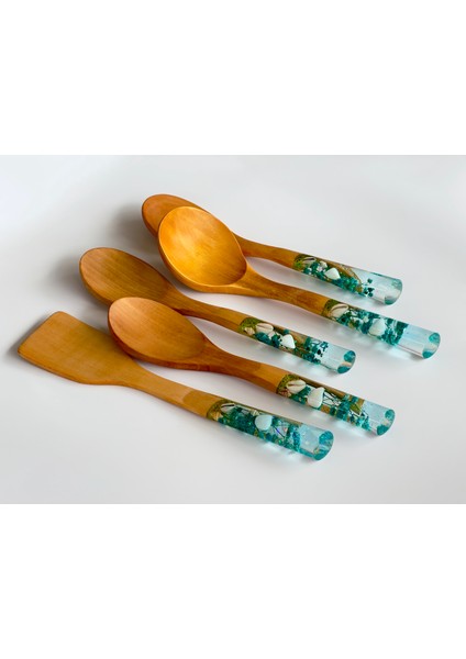 Okyanus Serisi Premium 5 Parça Tahta Servis ve Pişirme Seti Takımı 29 Cm. fırsatları