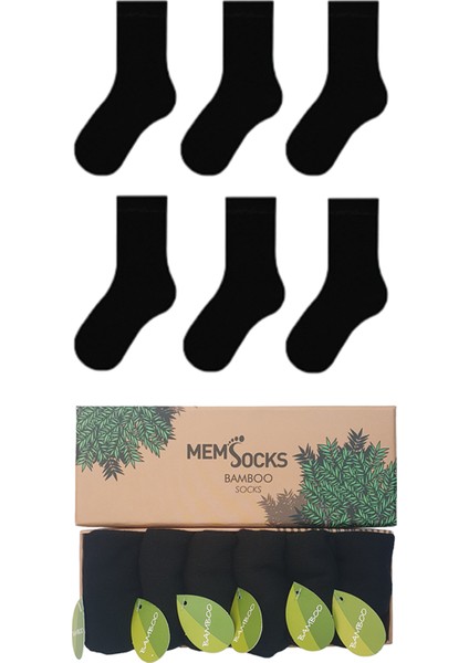 6'Lı Unisex Bambu Çocuk Soket Çorap Özel Kutulu