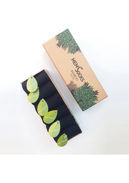 6'Lı Unisex Bambu Çocuk Soket Çorap Özel Kutulu