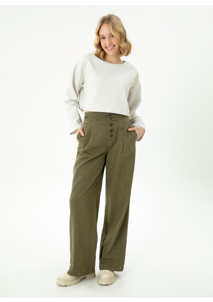 Bisiklet Yaka Taş Kadın Sweatshırt Nadıne fırsatları