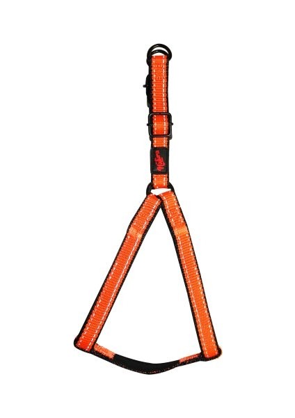 Natura Reflektörlü Kelebek Göğüs Tasması Neon Turuncu M