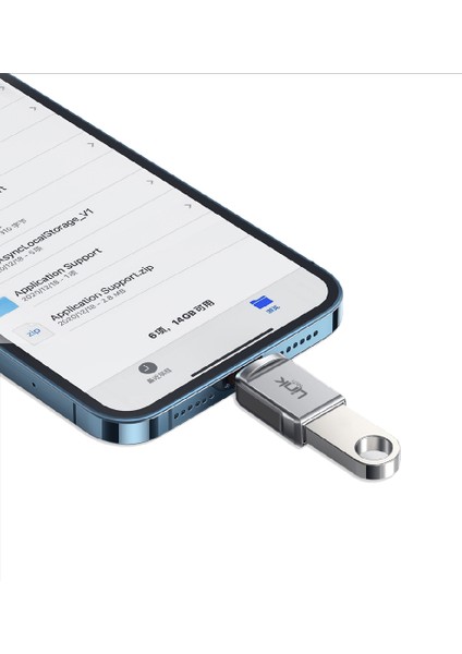 O198 USB - Iph Lightning Otg Dönüştürücü Çevirici Metal Adaptör