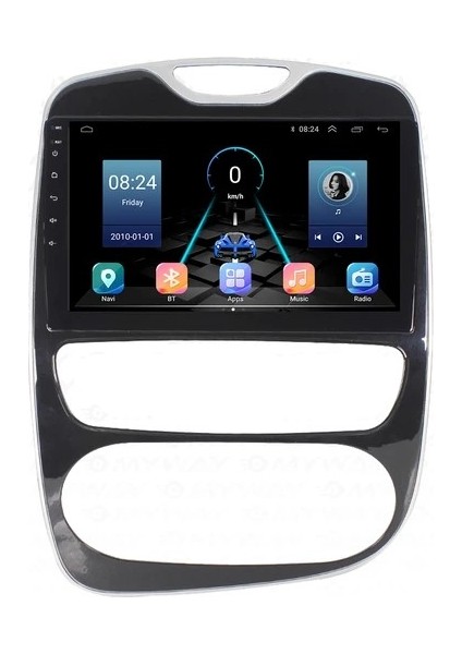 Renault Clio 4 (2012-2015) Android 12 Carplay Navigasyon Multimedya - 8gb Ram 128GB HDD