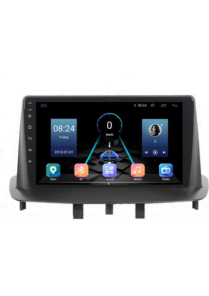 Renault Megane 3 Android 12 Carplay Navigasyon Multimedya - 4gb Ram 64GB HDD