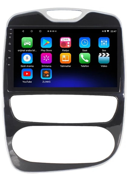 Renault Clio 4 (2015-2020) Android 12 Carplay Navigasyon Multimedya - 2gb Ram 32GB HDD modelleri