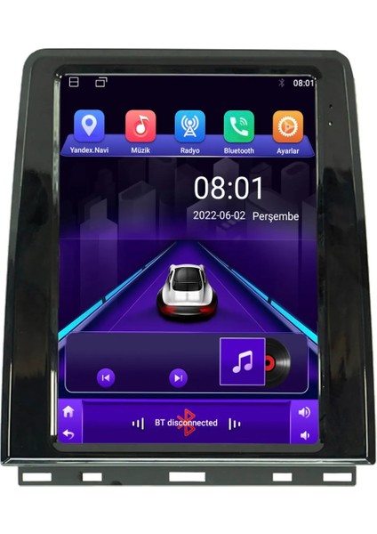 Renault Clio 5 Android 12 Carplay Navigasyon Tesla Multimedya - 2gb Ram 32GB HDD