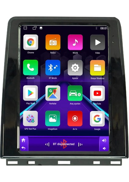Renault Clio 5 Android 12 Carplay Navigasyon Tesla Multimedya - 2gb Ram 32GB HDD