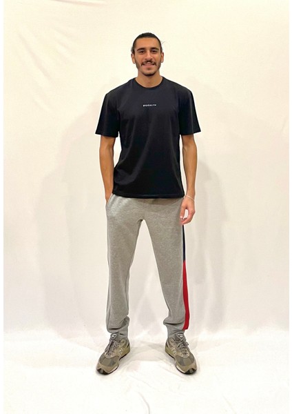 Erkek 3 Iplik Kalın Garnili Eşofman Altı SPR24EA74