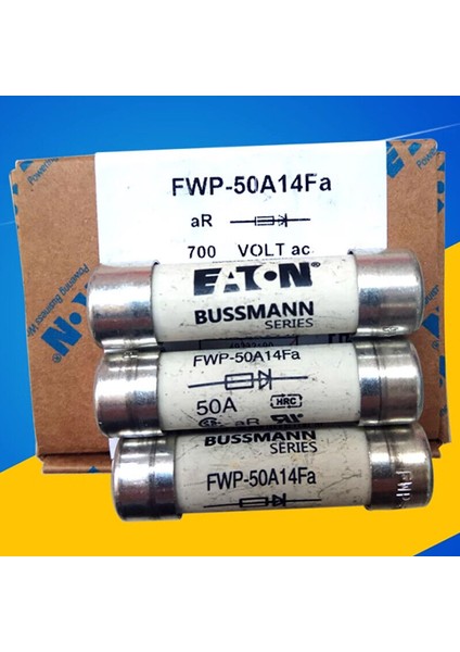 Bussmann FWP-50A14F 1 Adet Yeni ve Orijinal FWP-50A14FA Sigorta 700V 50A FWP-50A14F