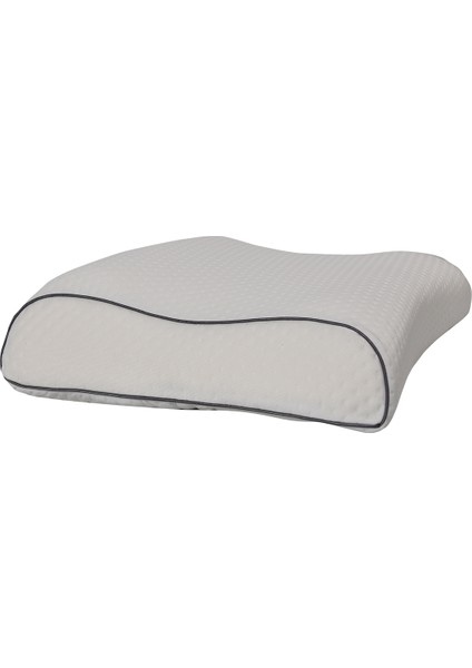 Ortopedik Çift Boyun Destekli 57X42X12X10 cm Orta Sertlik Visco Yastık Antrasit Biye modelleri
