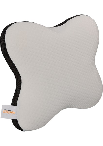 Kelebek Ortopedik Boyun Destekli 47X40X13 cm Orta Sertlik Visco Yastık Antrasit File