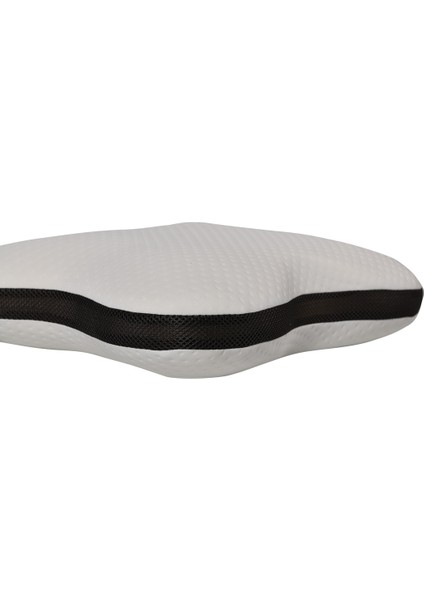 Kelebek Ortopedik Boyun Destekli 47X40X13 cm Orta Sertlik Visco Yastık Antrasit File modelleri