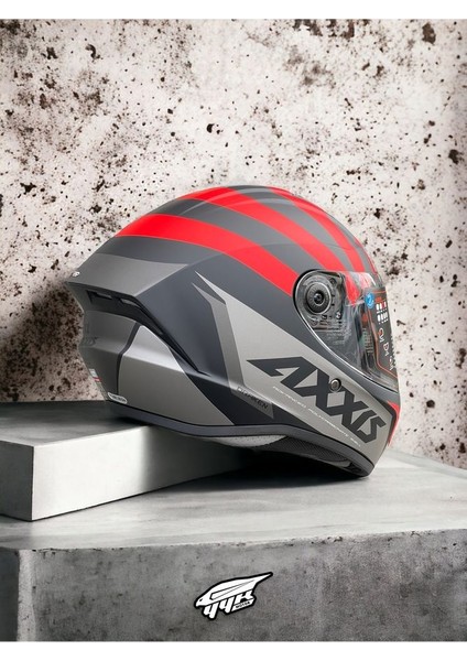 Axxıs Draken Premier Sonar. ''2 Vizörlü'' + ''sticker'' Mat Motosiklet Kapalı Kask fiyatları