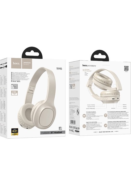 W46 Hi-Fi Yüksek Ses Bluetooth 5.3 Kablosuz Kulaküstü Kulaklık indirimleri