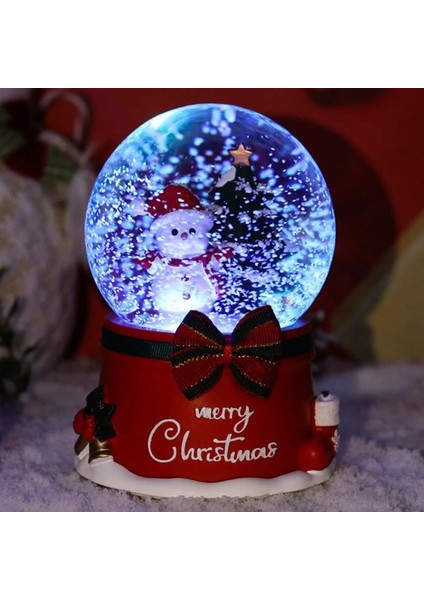 Mega Boy Yılbaşı Kardan Adam Tasarımlı 15 cm Otomatik Kar Püskürtmeli Işıklı Müzikli Kar Küresi fiyatları
