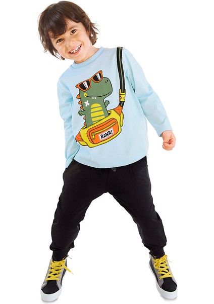 Dino Erkek Çocuk T-Shirt Eşofman Altı Takım