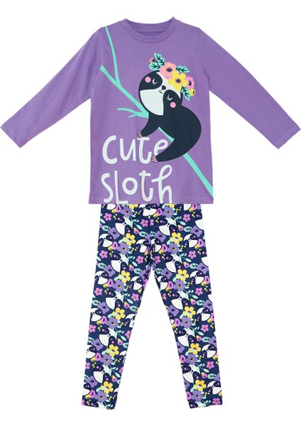 Tembel Hayvan Kız Çocuk Tunik Tayt Takım modelleri