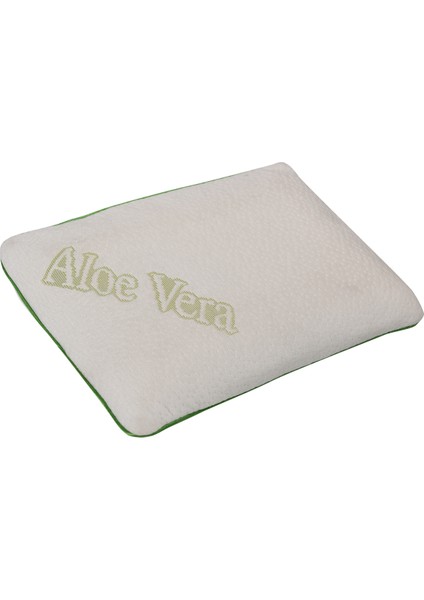 Visco Yeni Doğan Bebek Düz Kafa Sendromu Yastığı Düz 32X22X3CM Aleovera Kumaş