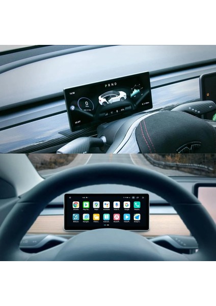 Ön Gösterge Klima Paneli Tesla Model 3/y S Unı - Ty / 4 GB Ram 64 GB HDD / 10 Inch Ekr. Carplay Oem Double Teyp - Navigasyon Cihazı Frx