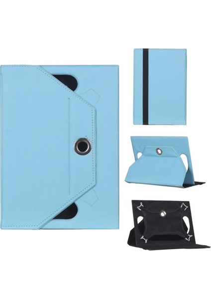 10 Inç 360 Derece Dönebilen Standlı Üniversal Tablet Kılıfı Tümmarkalarla Uyumlu