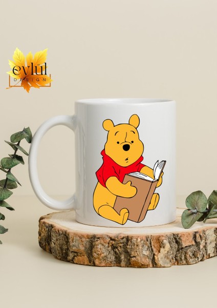 Winnie The Pooh Temalı Sevimli Eğlenceli Özel Tasarım Baskılı Kupa Bardak Hediye Bardak