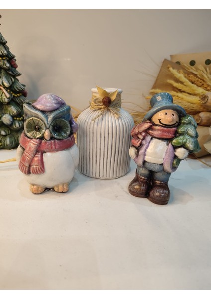 Noel ( Yılbaşı ) Biblo 3 ' Lü Set Model 3 fırsatları