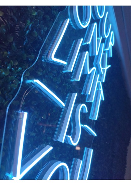Your Only Limits Is You(Tek Sınırın Sensin Yazı Neon LED Tabela (80X40CM)