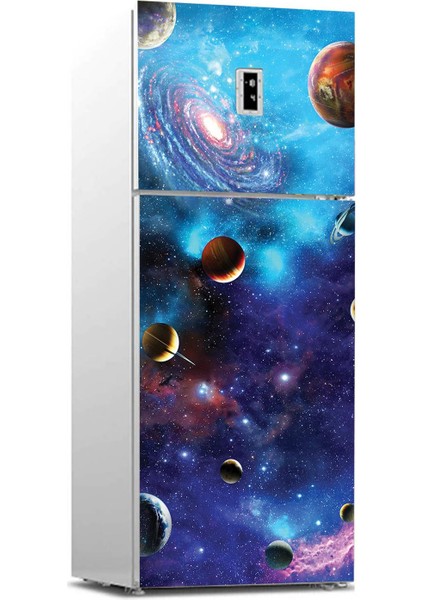 Buzdolabı Sticker Kaplama Dolap Kaplama Etiketi Uzay Galaksiler