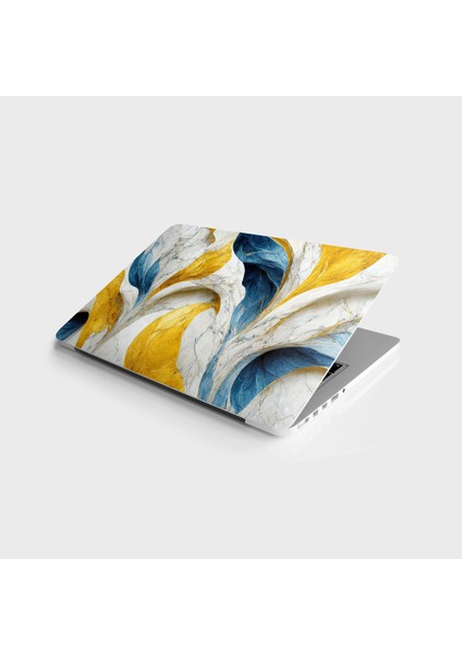 Laptop Sticker Bilgisayar Notebook Pc Kaplama Etiketi Soyut Ebru