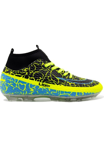 Super Mercury Bilekli Çoraplı Krampon Futbol Ayakkabısı LİON-1071-KR