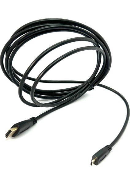 3 Metre Mikro HDMI Kablo Slim Micro HDMI To HDMI Kablo 3m Micro HDMI - HDMI Erkek - Erkek Kablo