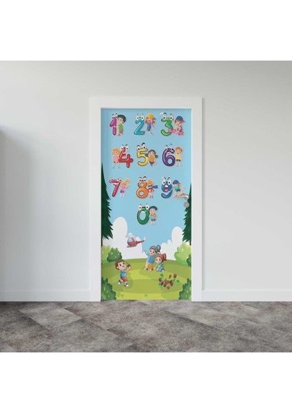 Kapı Giydirme Kapı Sticker Folyosu Sayılar