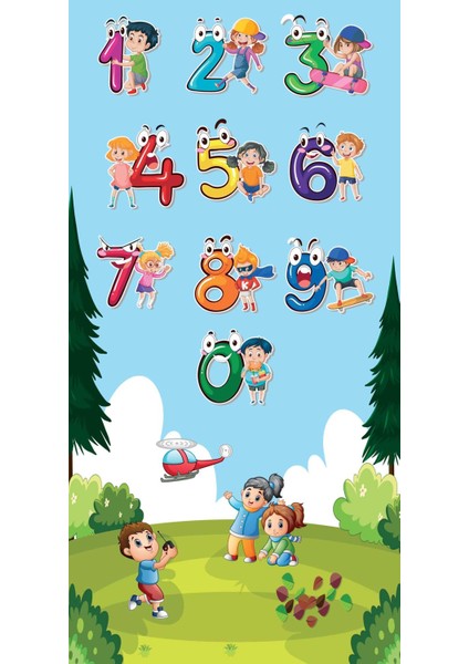 Kapı Giydirme Kapı Sticker Folyosu Sayılar modelleri
