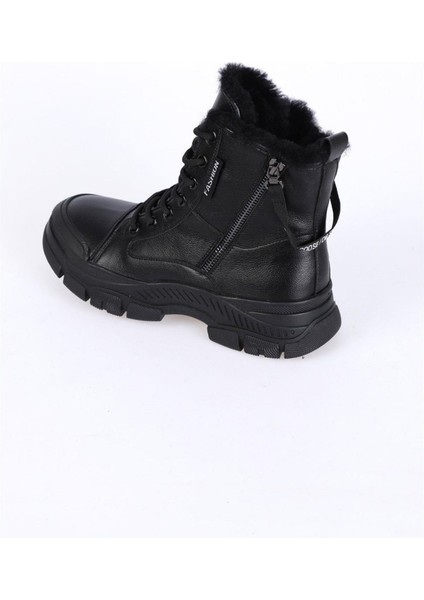 23K310-24 Kadın Içi Yünlü Kaymaz Taban Deri Bot fırsatları