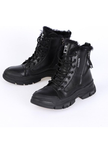 23K310-24 Kadın Içi Yünlü Kaymaz Taban Deri Bot indirimleri