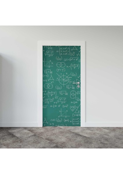 Kapı Giydirme Kapı Sticker Folyosu Matematik Formül