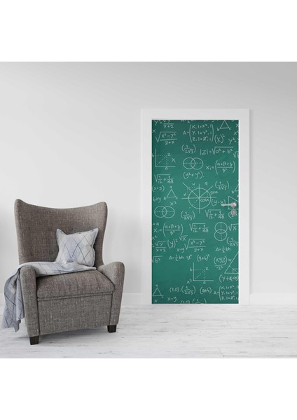 Kapı Giydirme Kapı Sticker Folyosu Matematik Formül