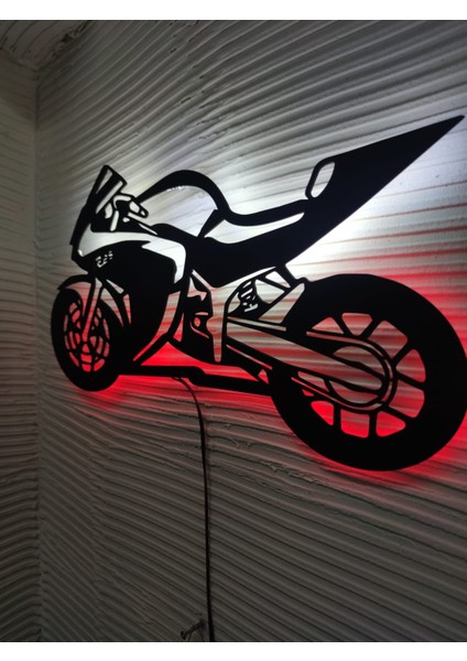 R25MOTOR LED Işıklı Ahşap Tablo